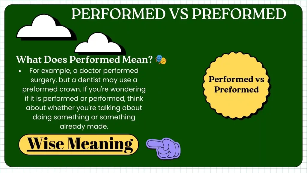 What Does Performed Mean_ 🎭