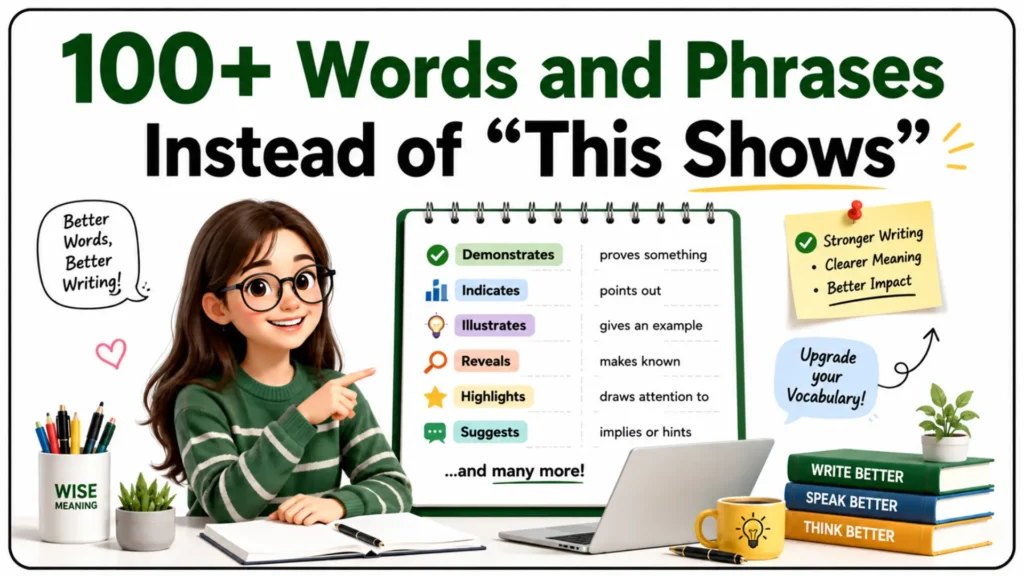 100+ Words and Phrases Instead of _This Shows