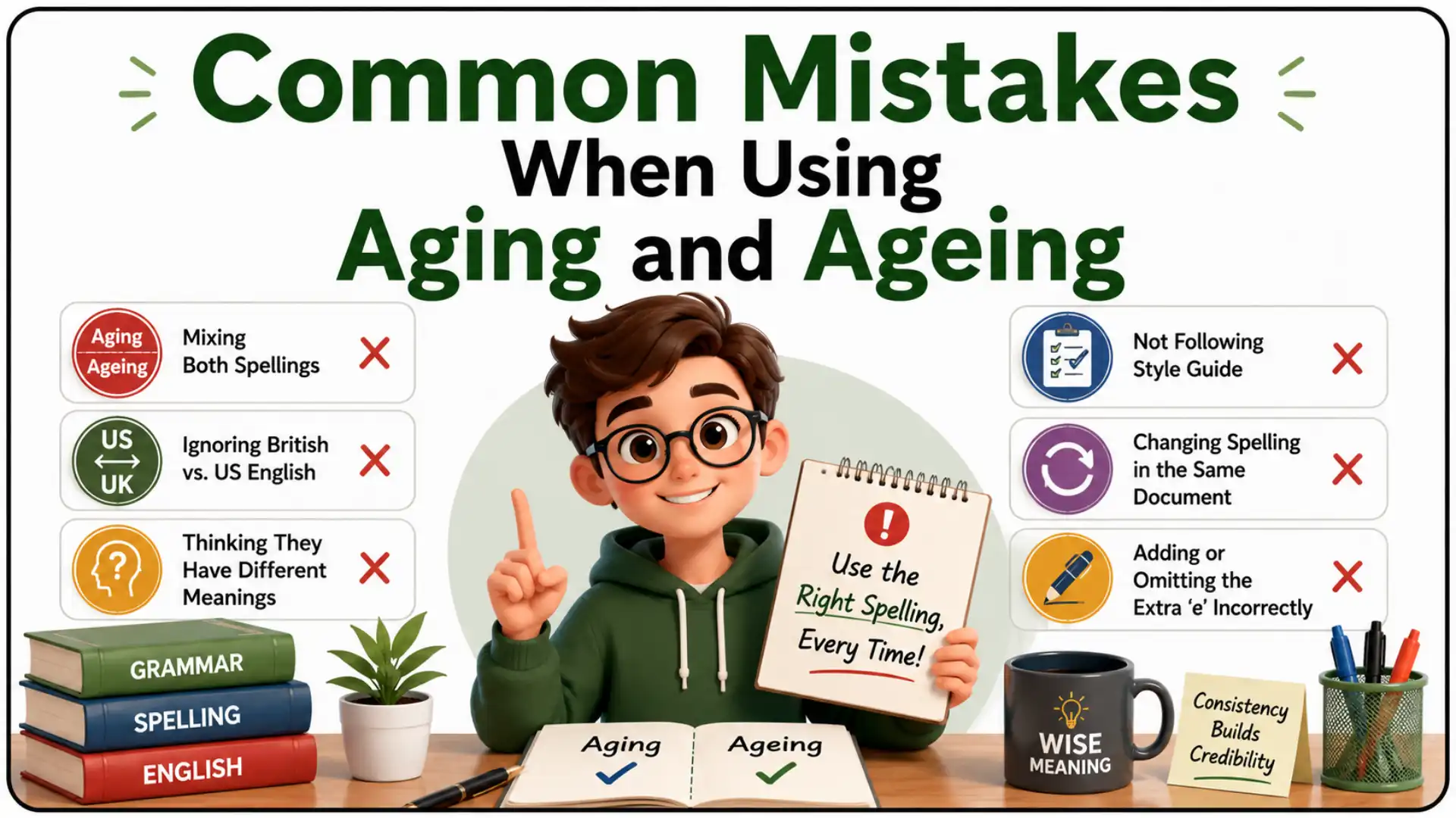 Common Mistakes When Using Aging and Ageing