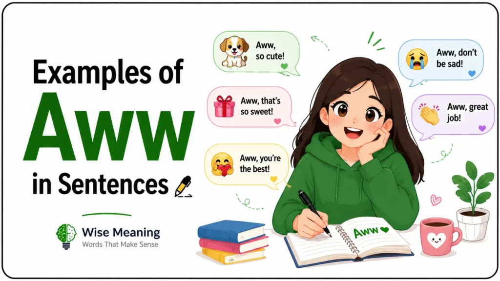Examples of Aww in Sentences ✍️