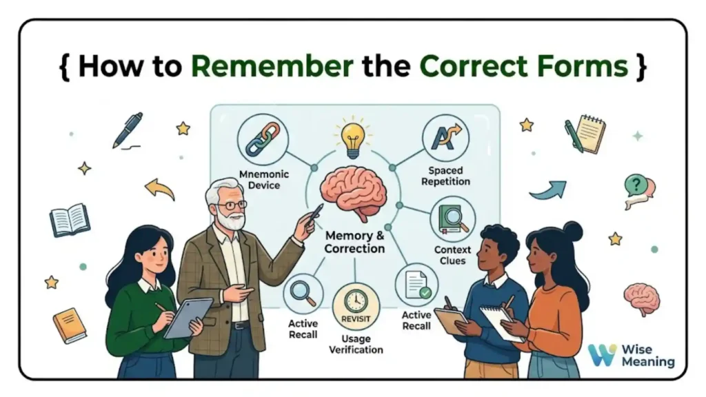 How to Remember the Correct Forms