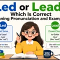 Led or Lead Which Is Correct Meaning Pronunciation and Examples