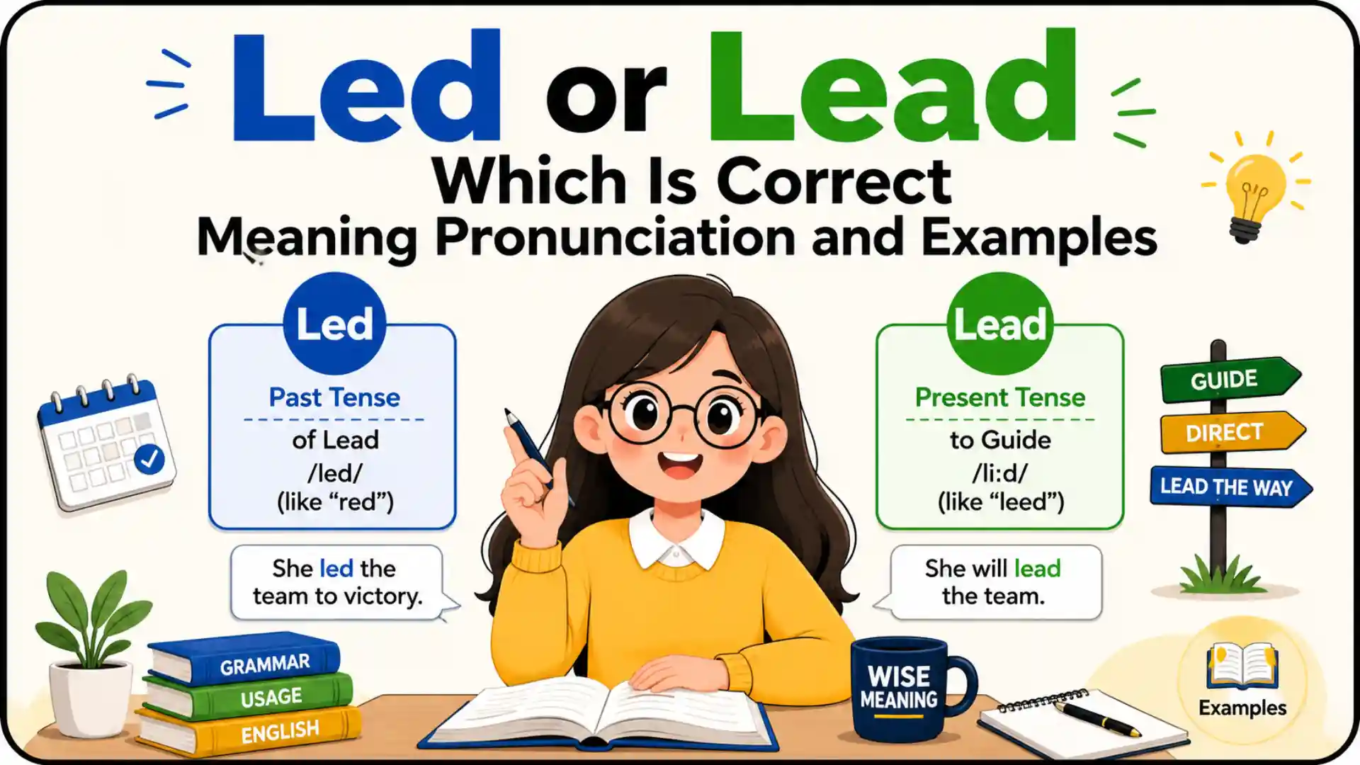 Led or Lead Which Is Correct Meaning Pronunciation and Examples