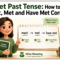 Meet Past Tense_ How to Use Meet, Met and Have Met Correctly
