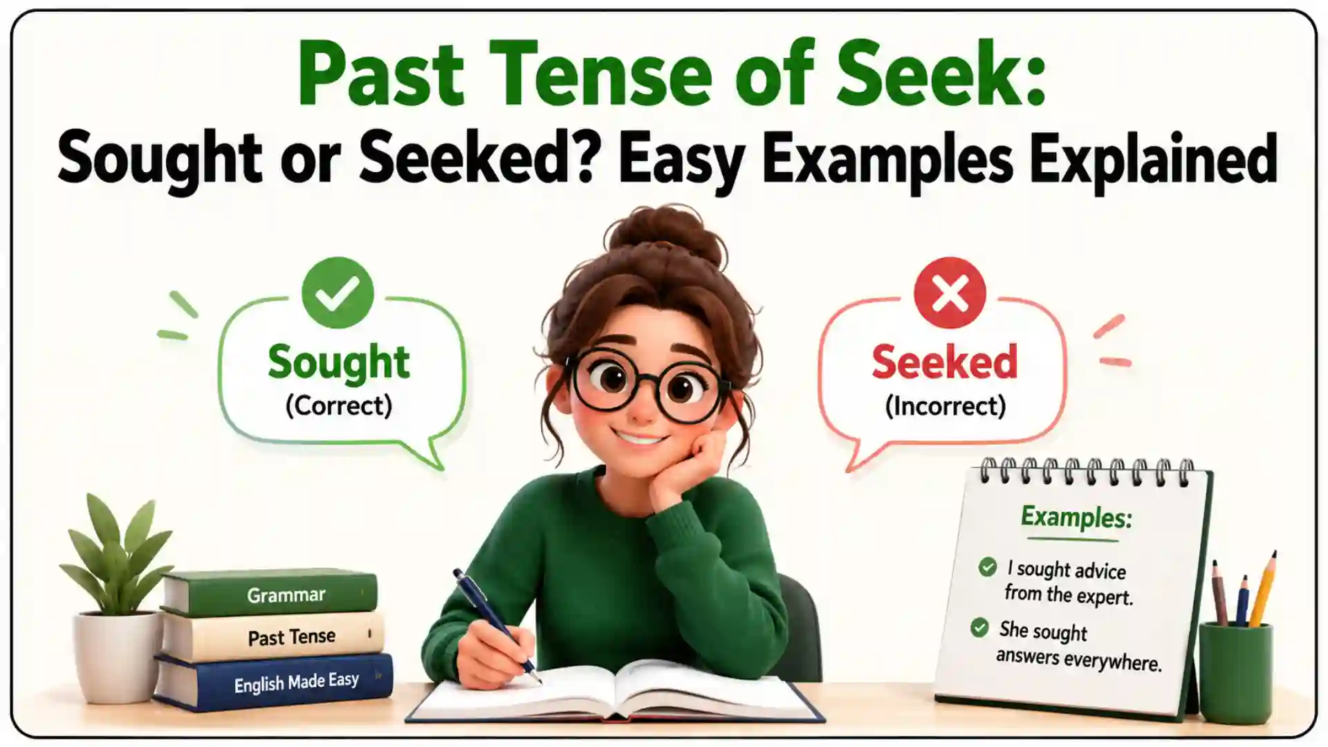 Past Tense of Seek_ Sought or Seeked_ Easy Examples Explained