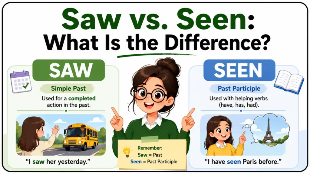 Saw vs. Seen_ What Is the Difference