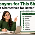 Synonyms for This Shows 75 Best Alternatives for Better Writing