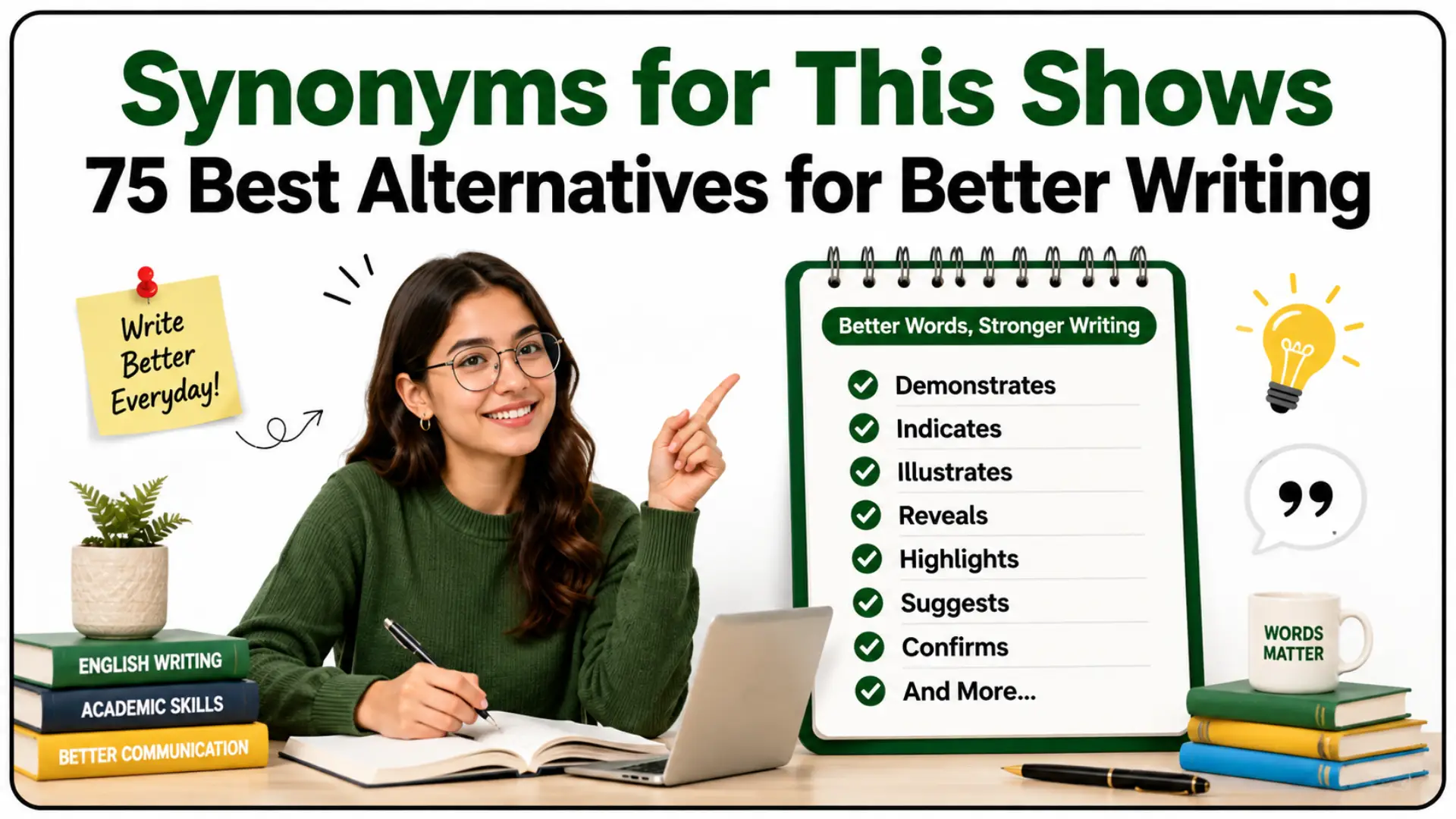 Synonyms for This Shows 75 Best Alternatives for Better Writing