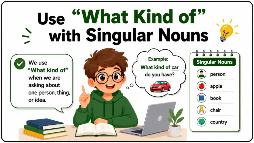 Use _What Kind of_ with Singular Nouns