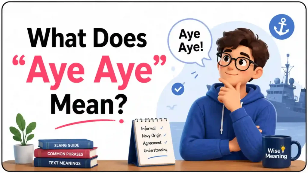 What Does “Aye Aye” Mean