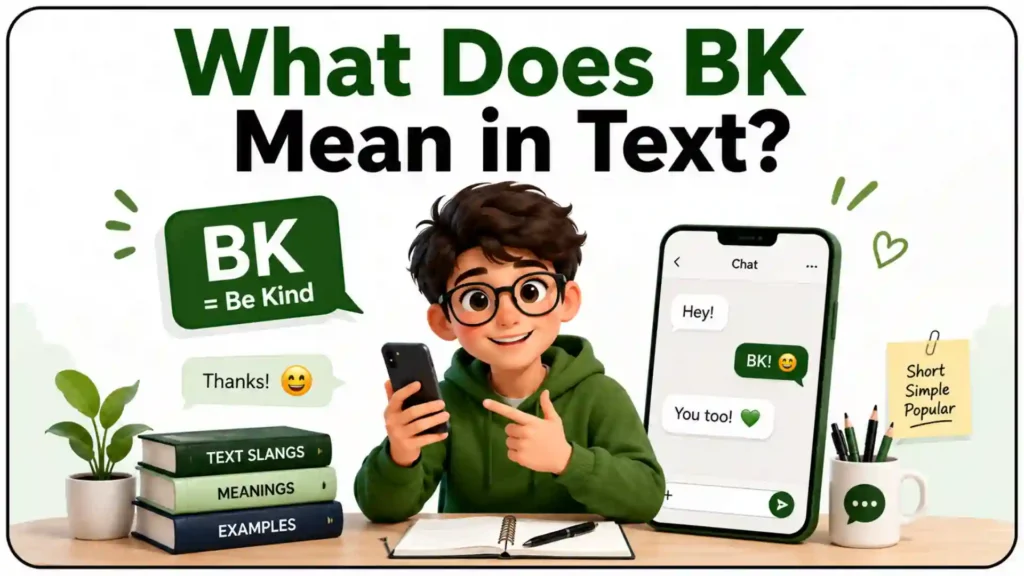 What Does BK Mean in Text