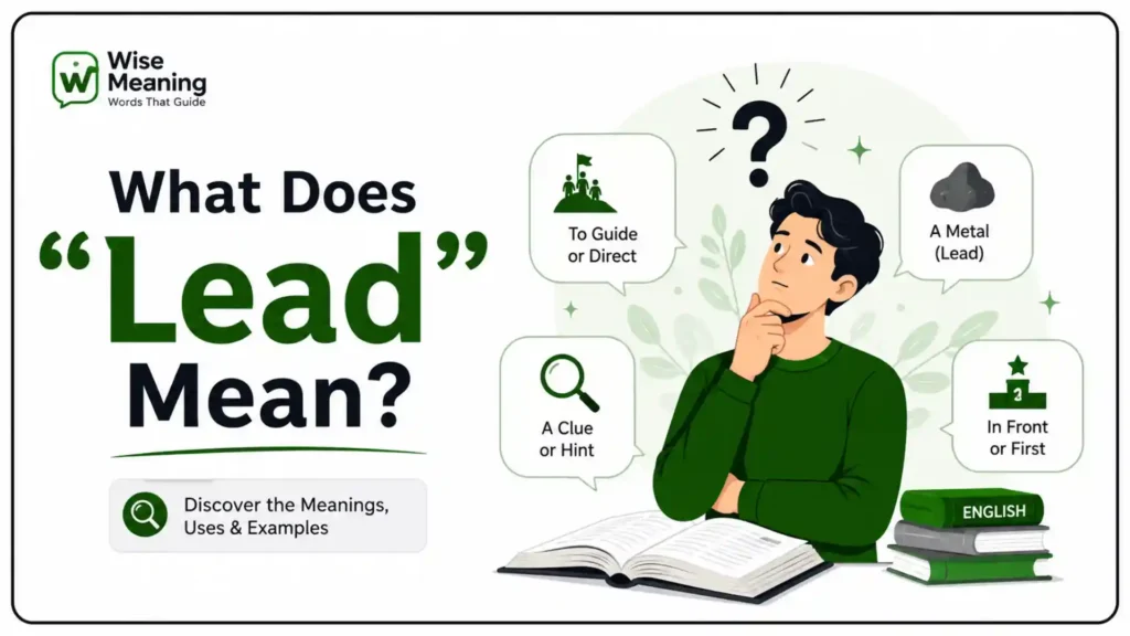 What Does “Lead” Mean