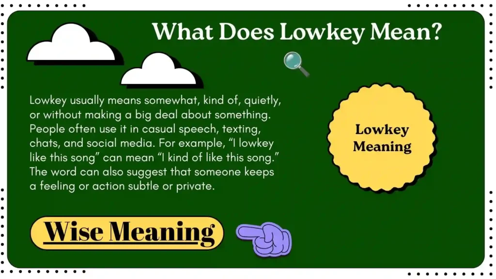 What Does Lowkey Mean_ 🔍