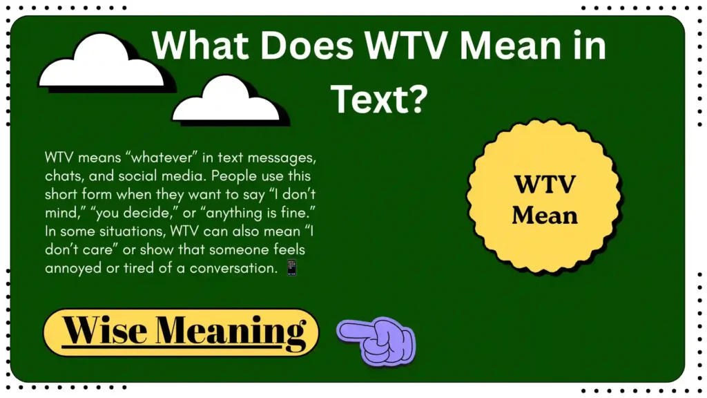 What Does WTV Mean in Text