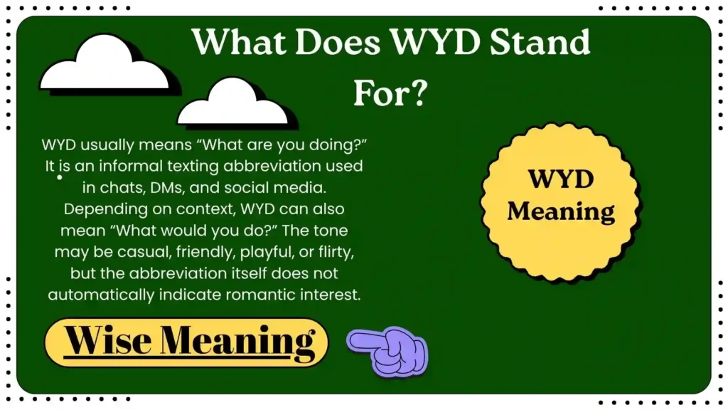 What Does WYD Stand For