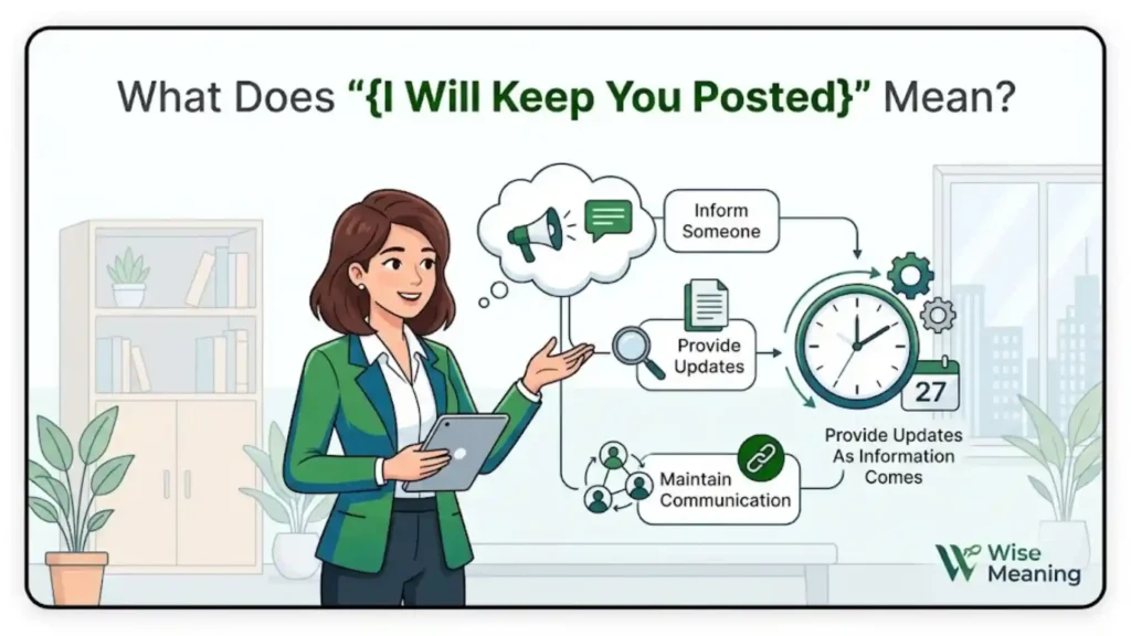 What Does _I Will Keep You Posted_ Mean