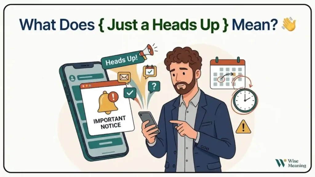 What Does _Just a Heads Up_ Mean_ 👋