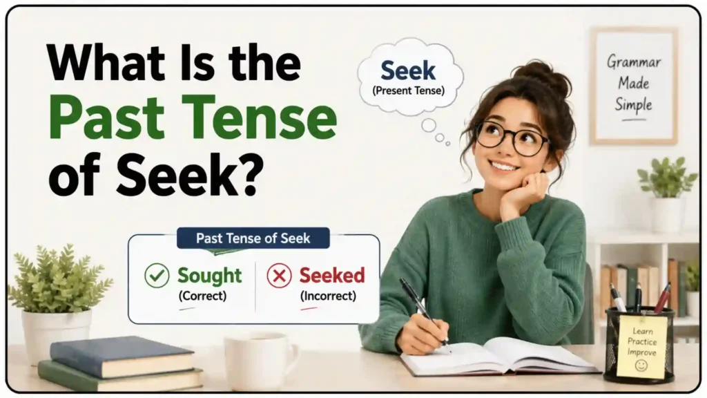 What Is the Past Tense of Seek