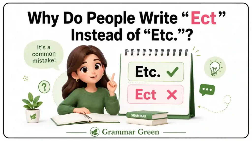 Why Do People Write “Ect” Instead of “Etc.”