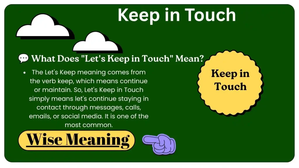 what does the mean in touch