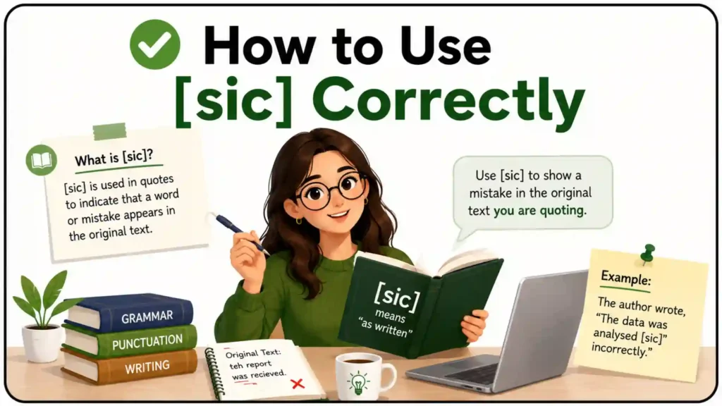 ✅ How to Use [sic] Correctly