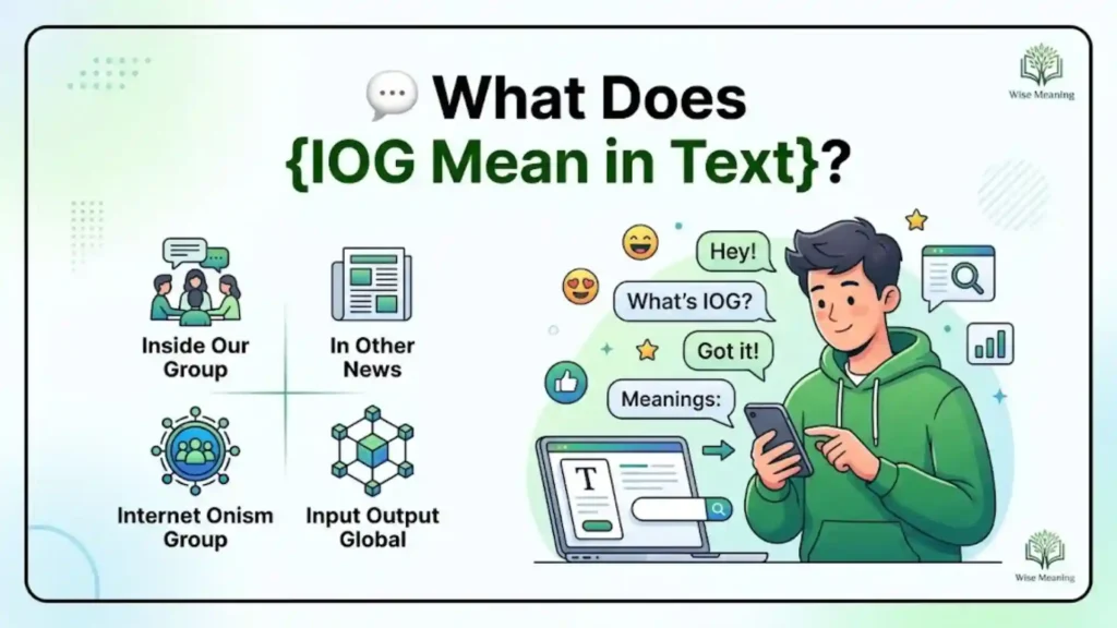 💬 What Does IOG Mean in Text
