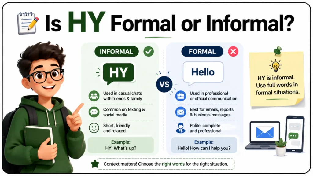 📝 Is HY Formal or Informal