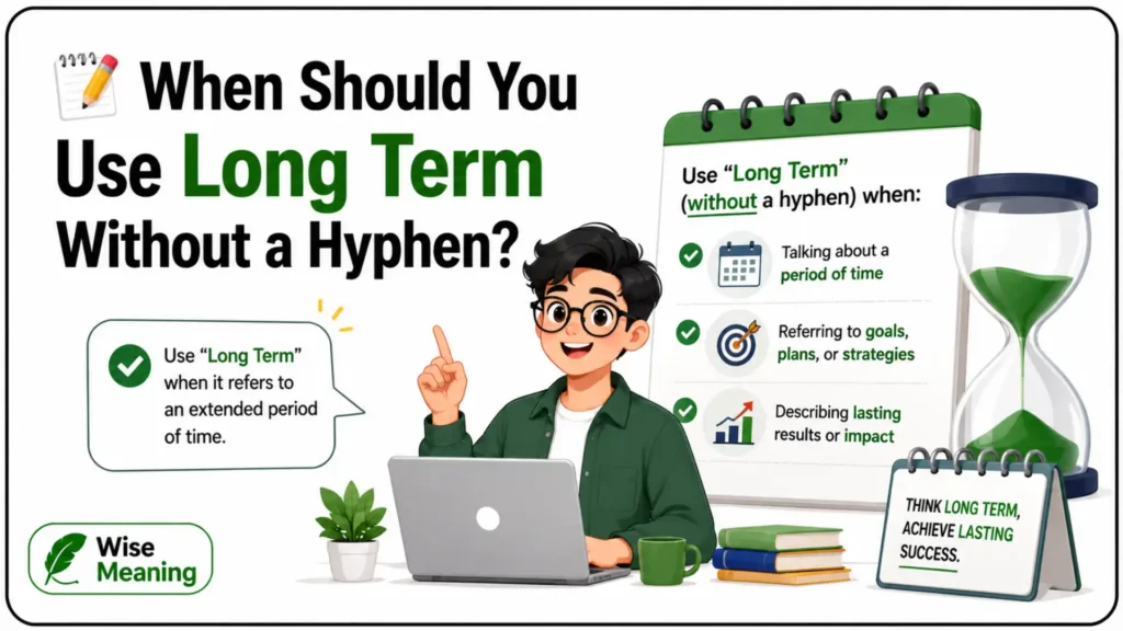 📝 When Should You Use Long Term Without a Hyphen