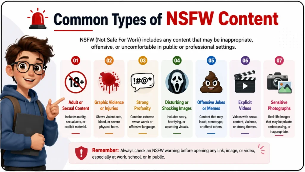 🚨 Common Types of NSFW Content