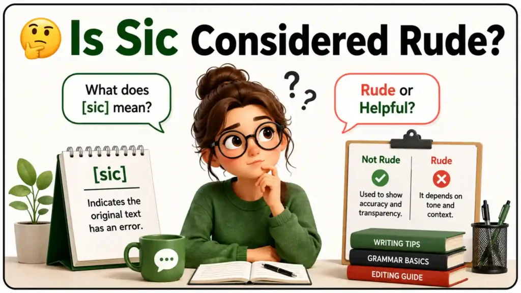 🤔 Is Sic Considered Rude