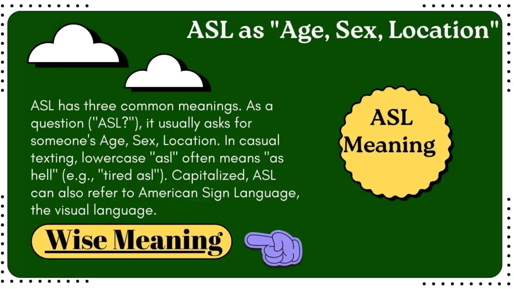 ASL as _Age, Sex, Location