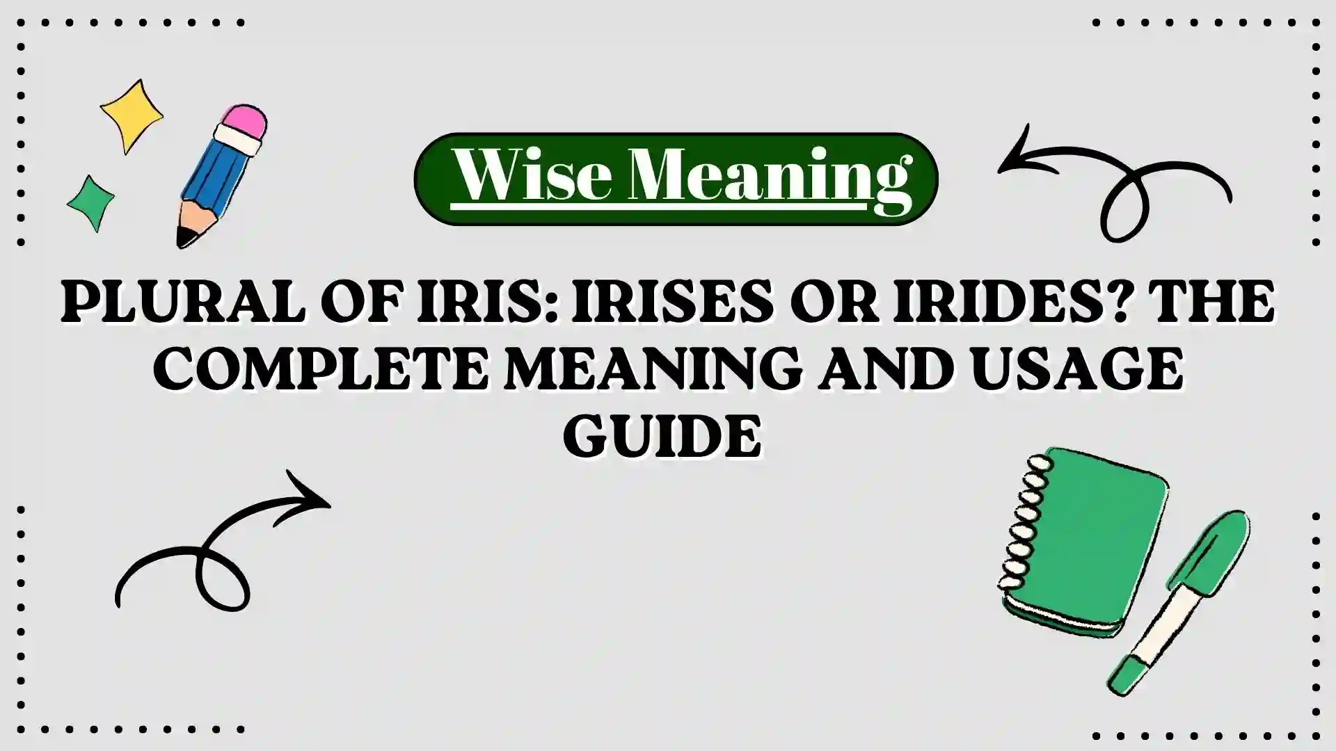Plural of Iris_ Irises or Irides_ The Complete Meaning and Usage Guide