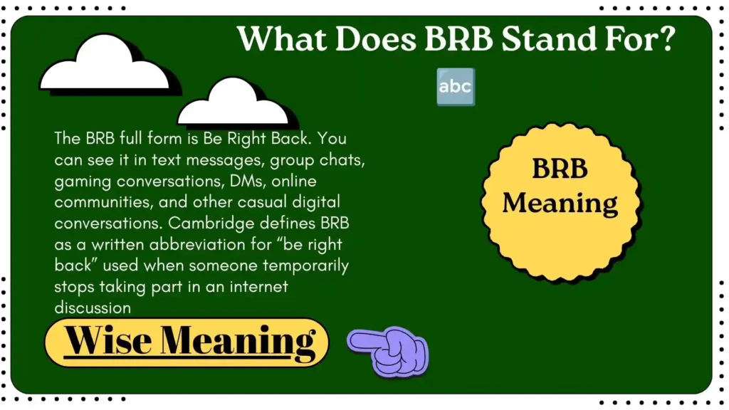 What Does BRB Stand For_ 🔤