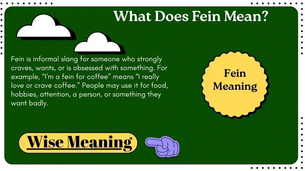 What Does Fein Mean