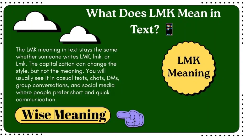 What Does LMK Mean in Text_ 📱