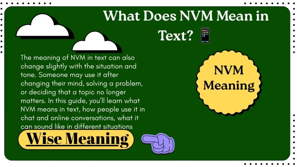 What Does NVM Mean in Text_ 📱