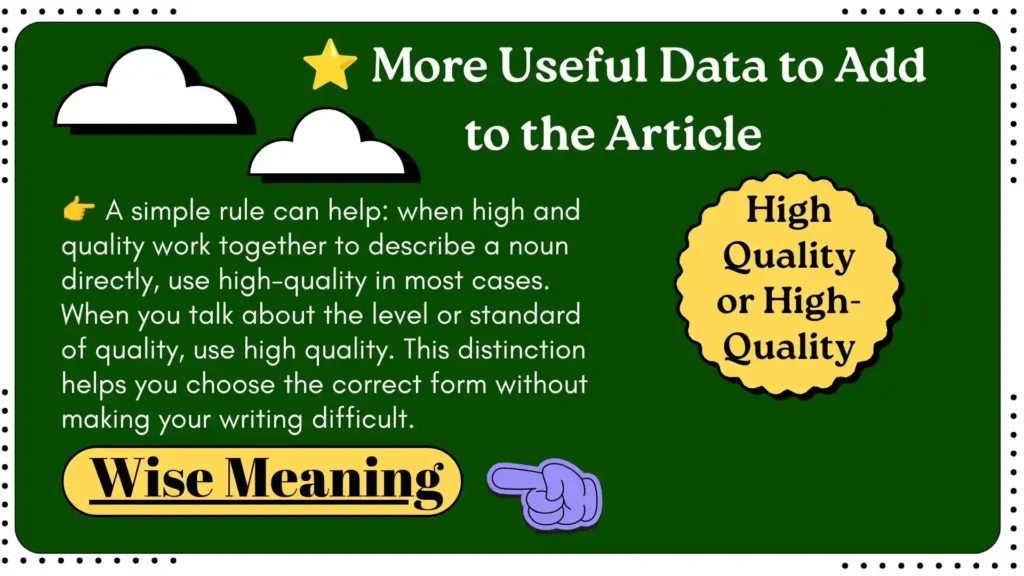 ⭐ More Useful Data to Add to the Article