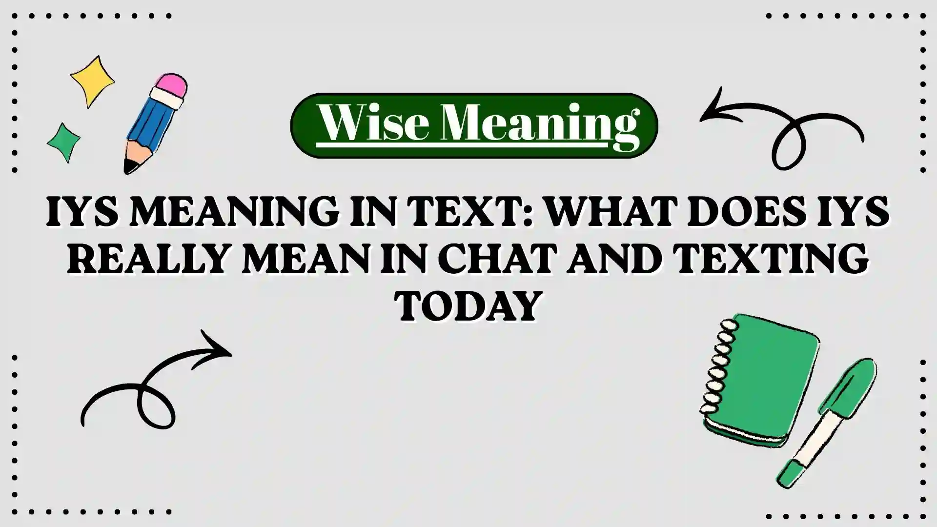 IYS Meaning in Text_ What Does IYS Really Mean in Chat and Texting Today