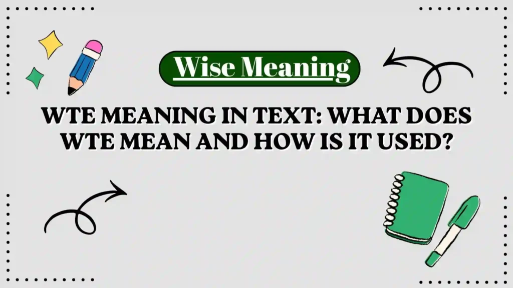 WTE Meaning in Text_ What Does WTE Mean and How Is It Used
