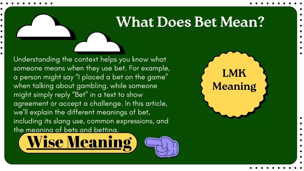 What Does Bet Mean