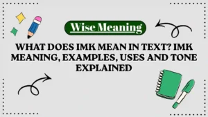 What Does IMK Mean in Text_ IMK Meaning, Examples, Uses and Tone Explained