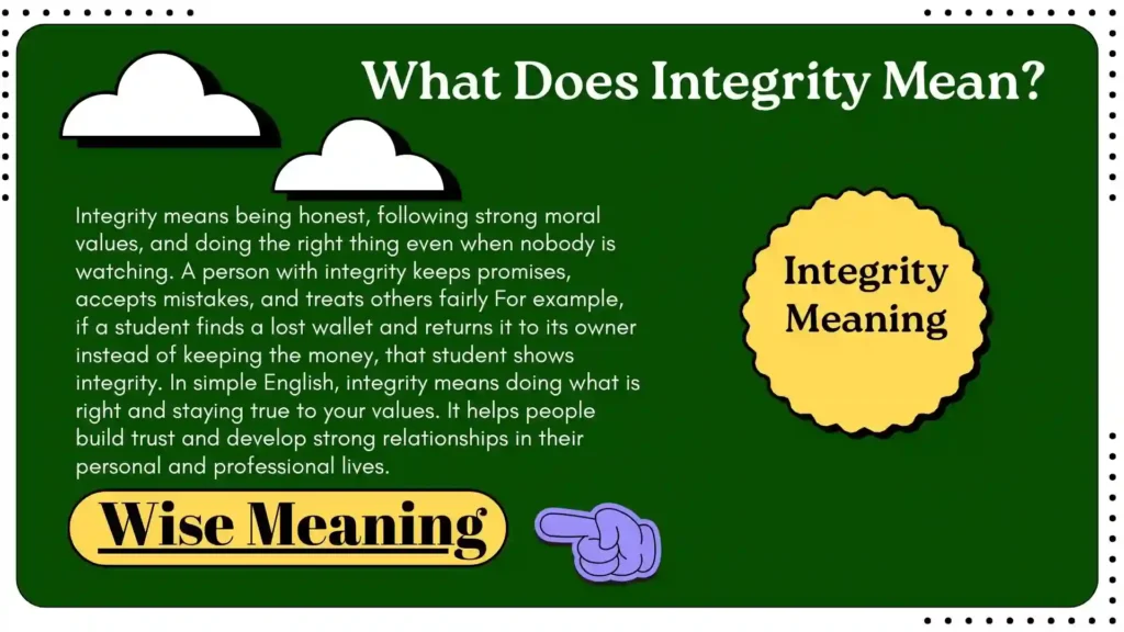 What Does Integrity Mean