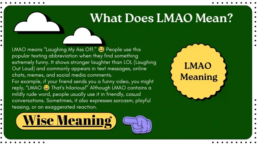 What Does LMAO Means