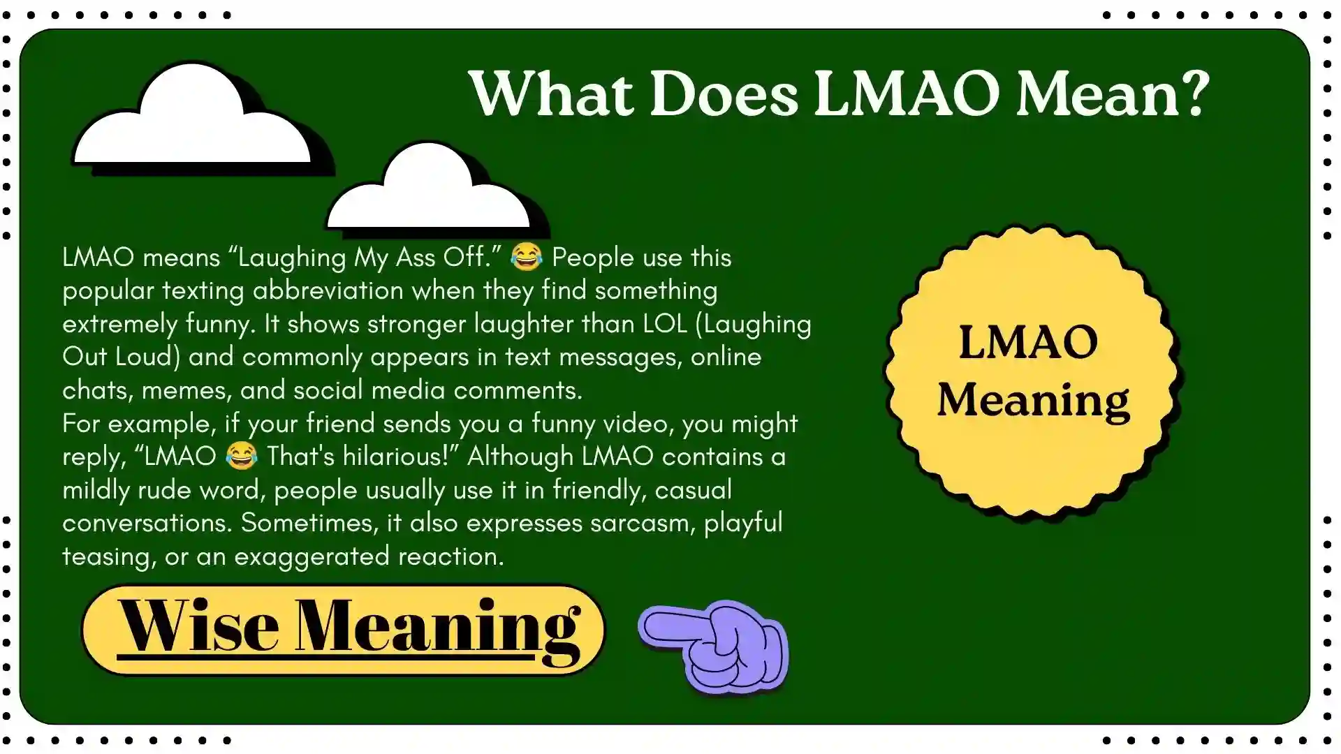 What Does LMAO Means