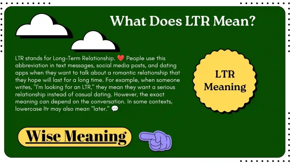 What Does LTR Mean