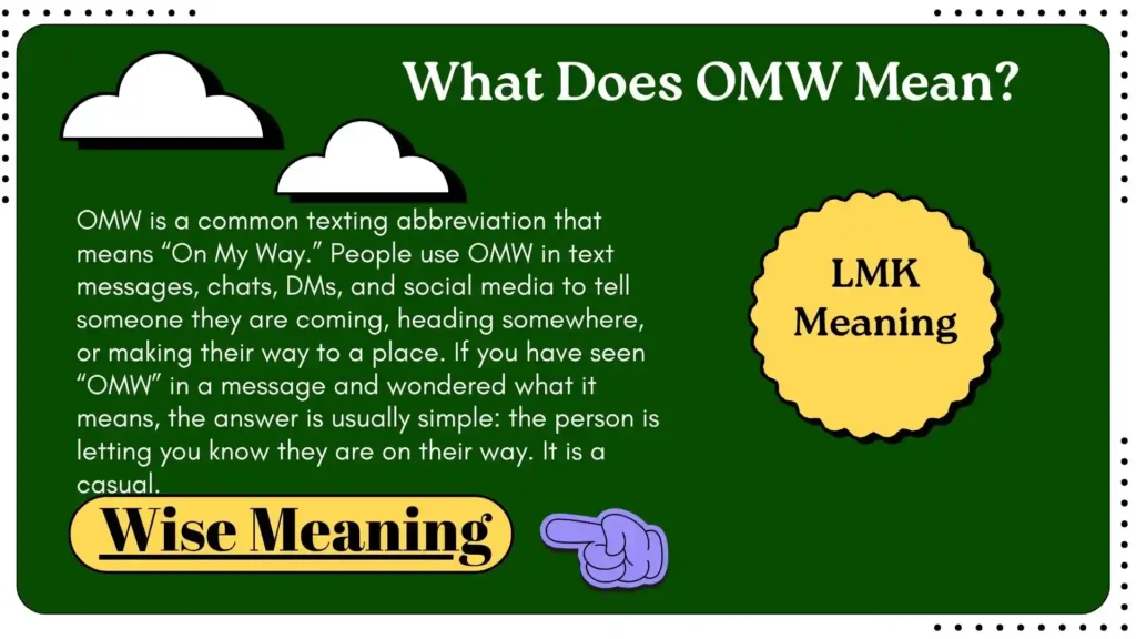 What Does OMW Mean