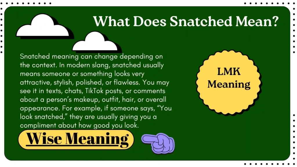 What Does Snatched Mean